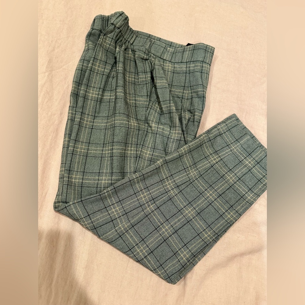 ARITZIA Babaton Women Plaid Tan Pants